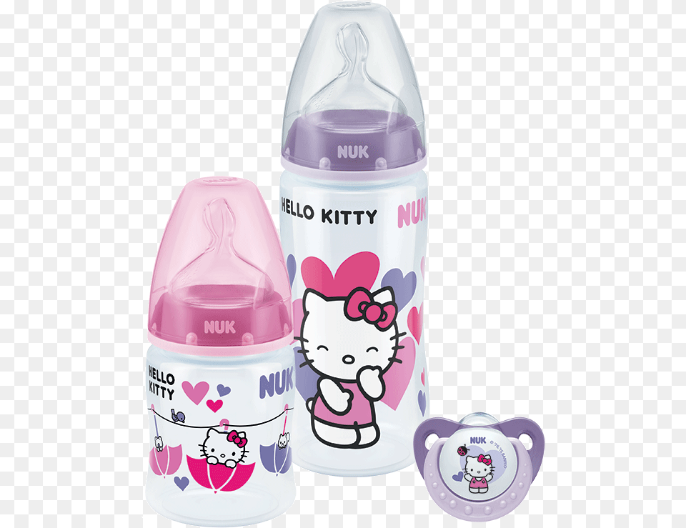 Nuk Hello Kitty Premium Choice Trio Gift Pack With Nuk Hello Kitty Bottle, Cup, Shaker Free Transparent Png