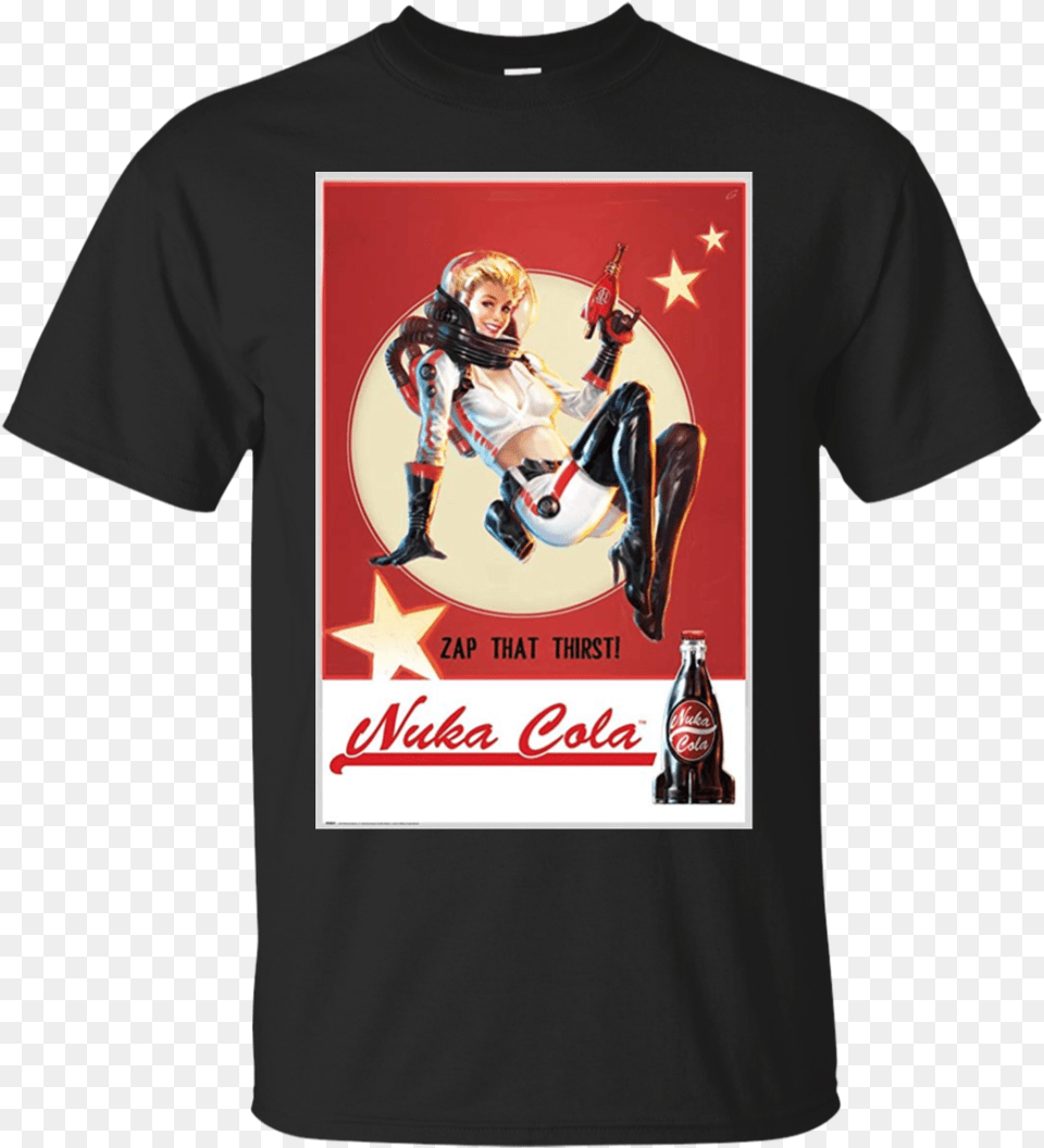 Nuka Cola Fan Pin Up G200 Gildan Ultra Cotton T Shirt Nuka Cola Fallout Poster, Clothing, T-shirt, Boy, Child Png