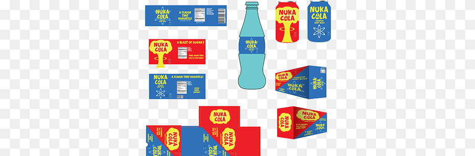 Nuka Cola Projects Photos Videos Logos Illustrations Logo, Bottle, Beverage, Soda, Plastic Wrap Free Png Download