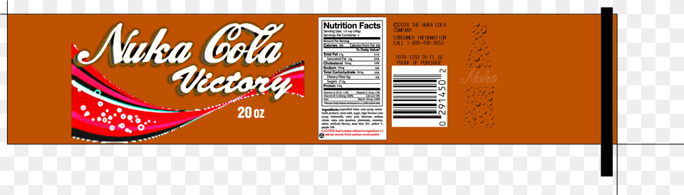 Nuka Cola Victory Lable Paper Product, Text Free Png Download