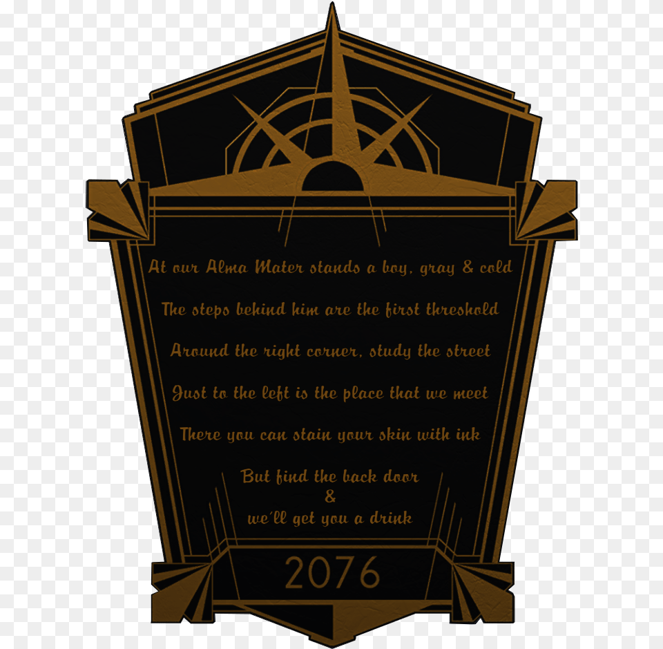 Nukapedia The Vault Fallout 76 Nuka Shine Riddle, Plaque Free Transparent Png