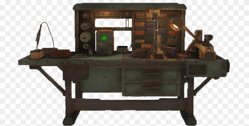 Nukapedia The Vault Fallout 76 Tinker39s Workbench, Desk, Furniture, Table, Machine Free Png Download