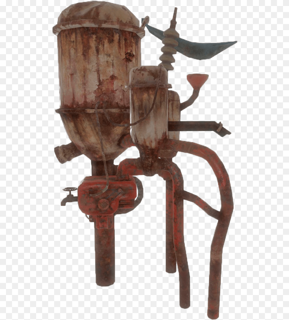 Nukapedia The Vault Large Water Purifier Fallout, Bronze, Machine, Person Png Image