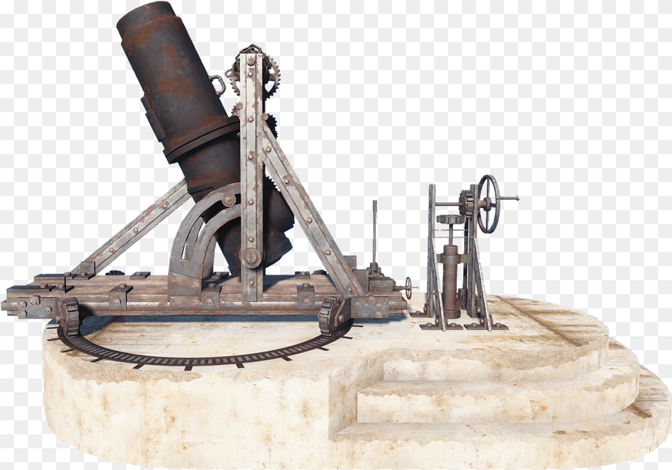 Nukapedia The Vault Minutemen Artillery, Cannon, Weapon, Bulldozer, Machine Png Image