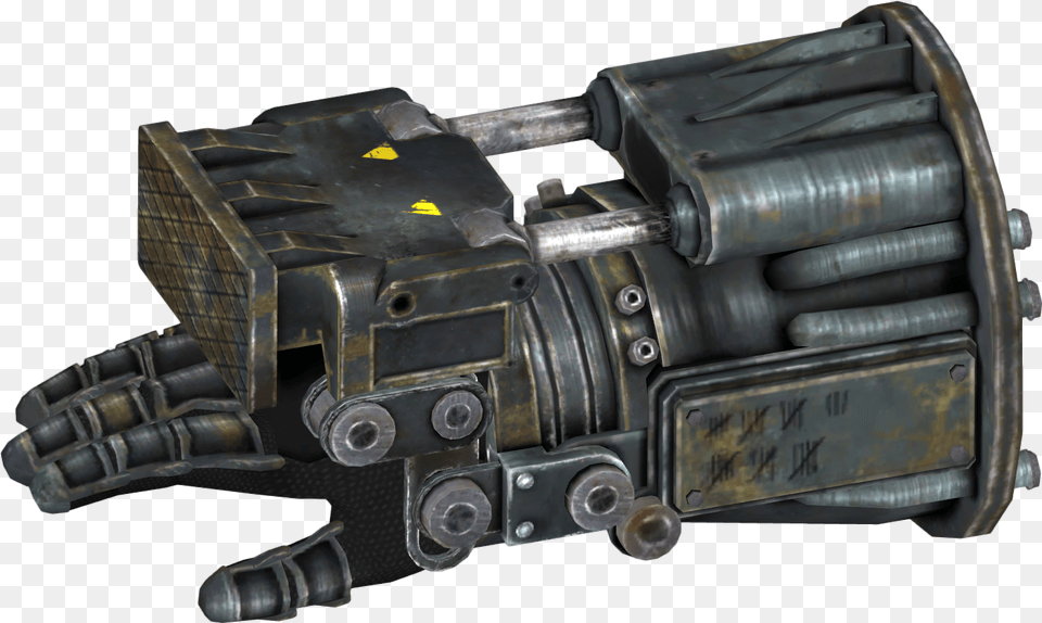 Nukapedia The Vault Sci Fi Power Fist, Machine, Clothing, Glove Free Png Download
