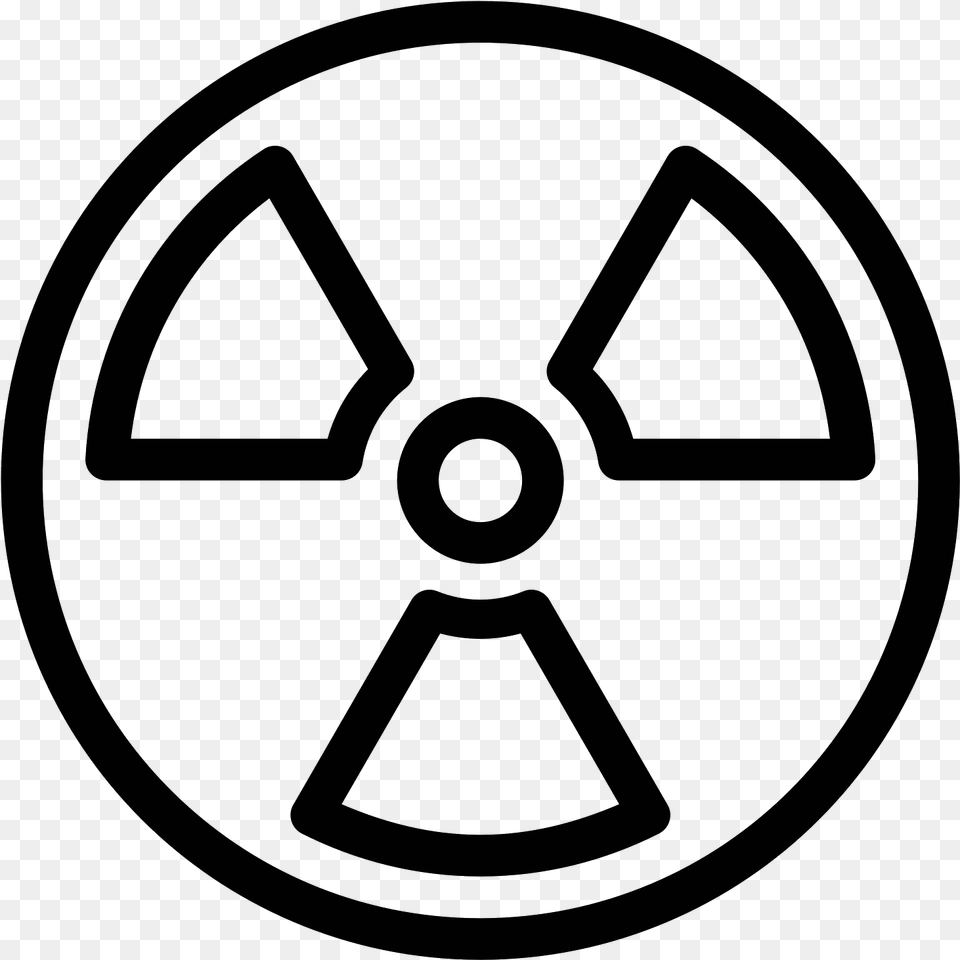 Nuke Sign Nuclear Icon, Gray Png Image
