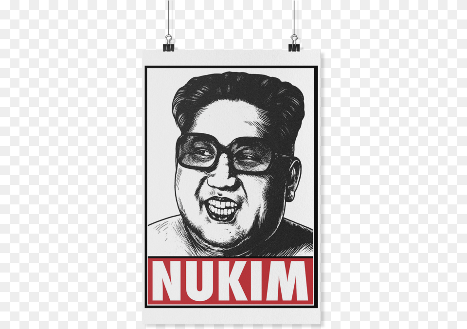 Nukim Kim Jong Un Poster Kim Jong Un, Accessories, Glasses, Advertisement, Adult Png Image