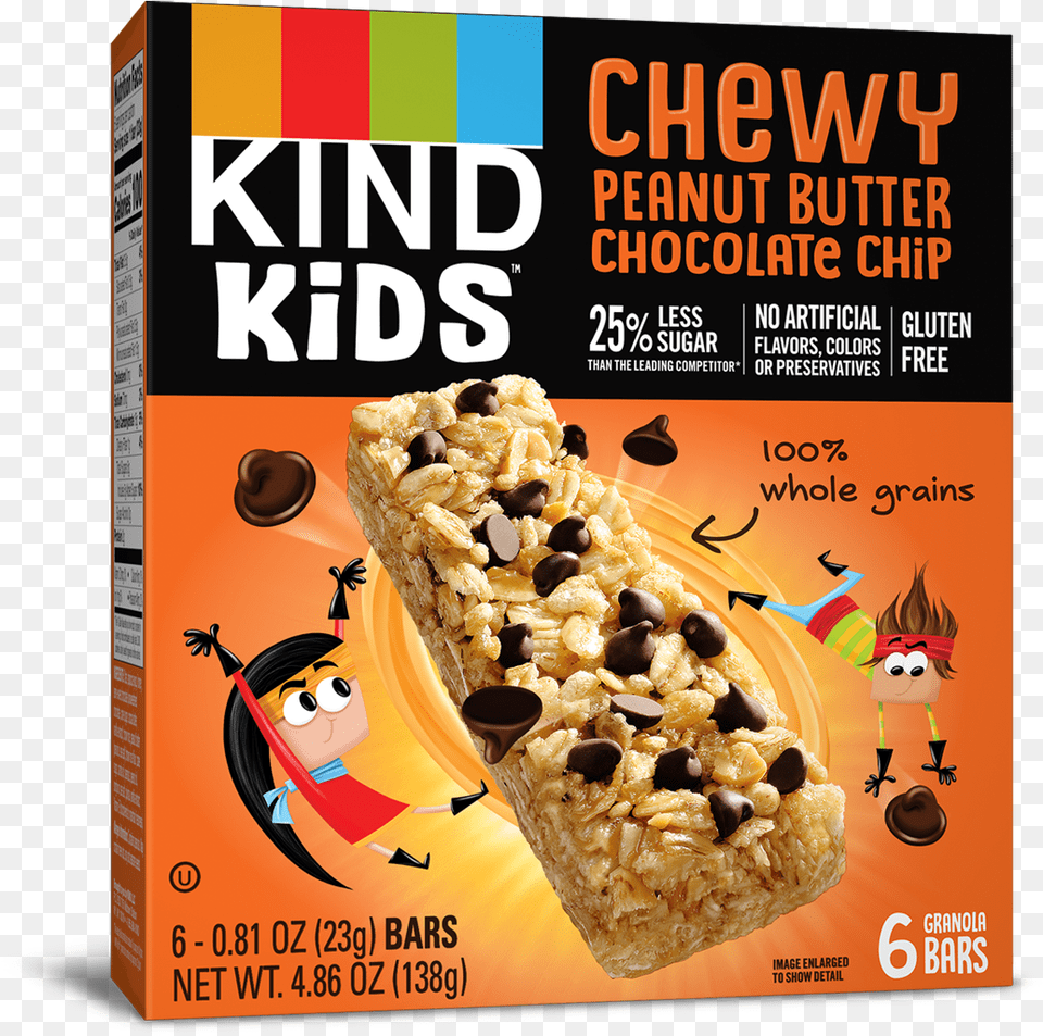 Null Kind Bar Simple Crunch Peanut Butter, Advertisement, Poster, Person, Face Free Png