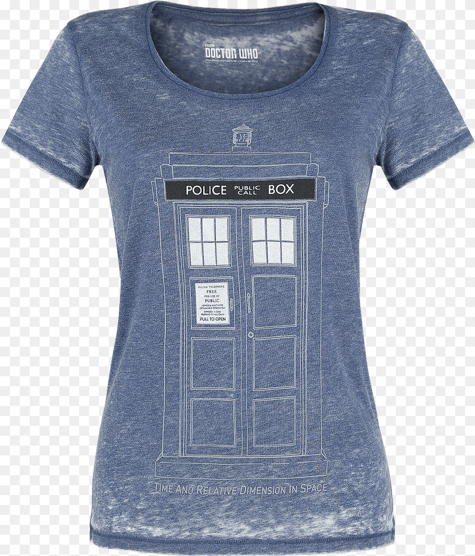 Null Tardis Mottled Blue T Shirt Ocrcplv Tardis, Clothing, T-shirt Png Image