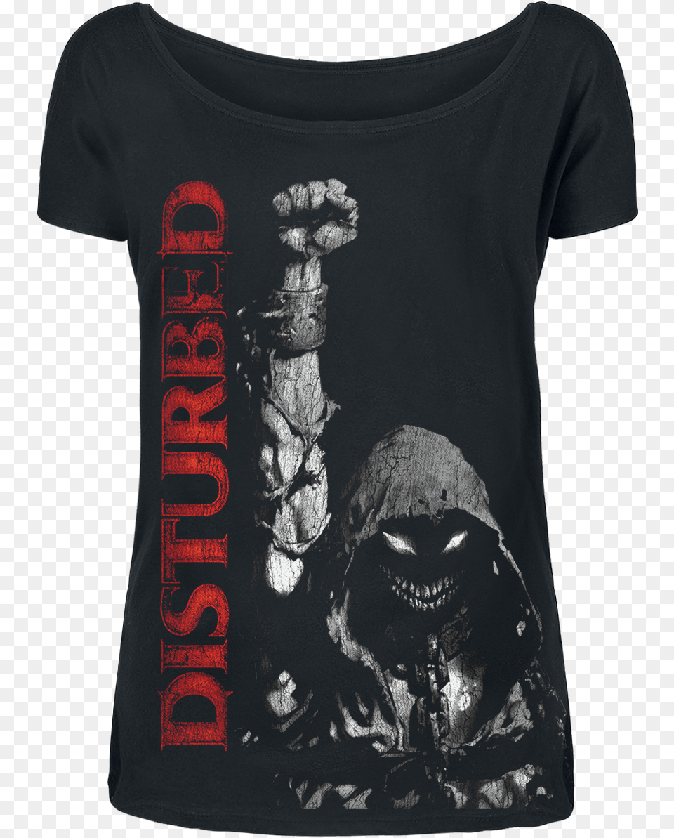 Null Up Your Fist Black T Shirt Braroav Disturbed Shirts, Clothing, T-shirt, Person, Face Png Image