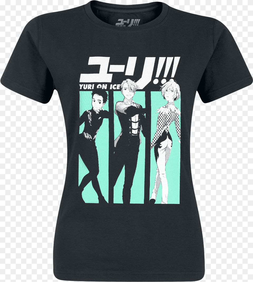 Null Yuri On Ice Characters Black T Shirt Mydaxcp Yuri On Ice Shirt, Clothing, T-shirt, Adult, Male Free Transparent Png