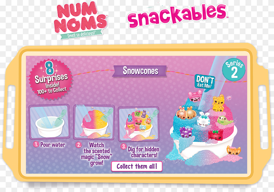 Num Noms Snackables Snow Cones Collect Them All, Food, Lunch, Meal, People Free Png