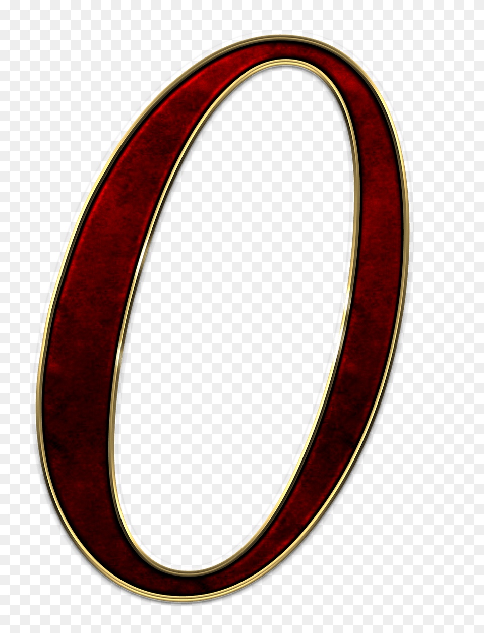 Number 0 Red, Oval, Text Free Png
