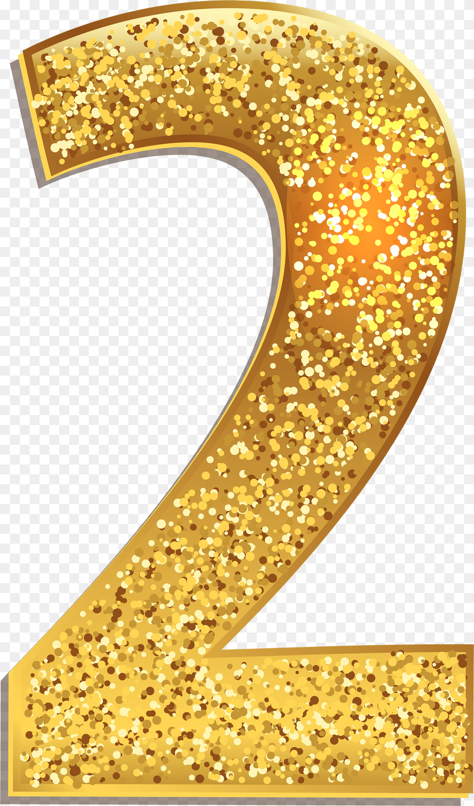 Number 1 Clipart Glitter Number 2 Gold, Symbol, Text Free Transparent Png