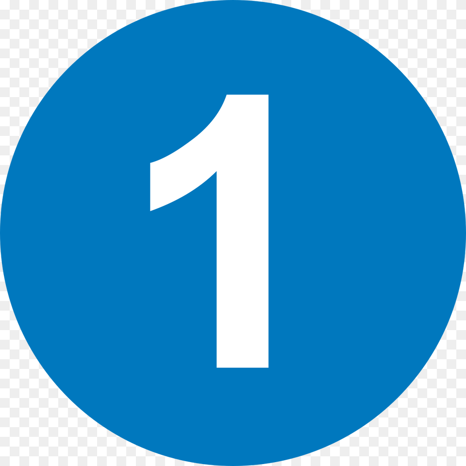 Number 1 Icon, Symbol, Text, Disk Free Transparent Png