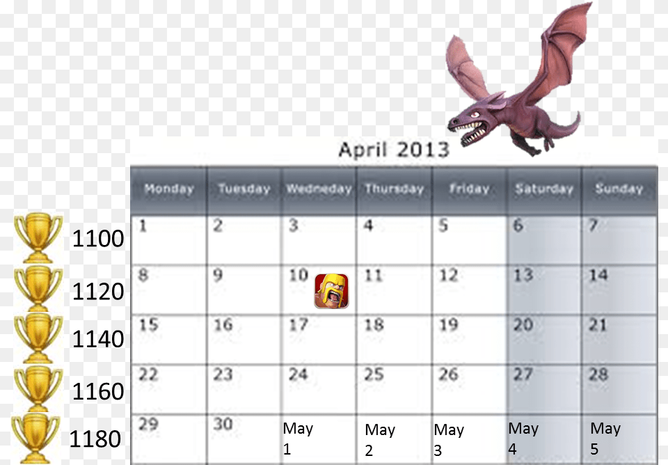 Number, Text, Calendar, Animal, Dinosaur Free Png Download