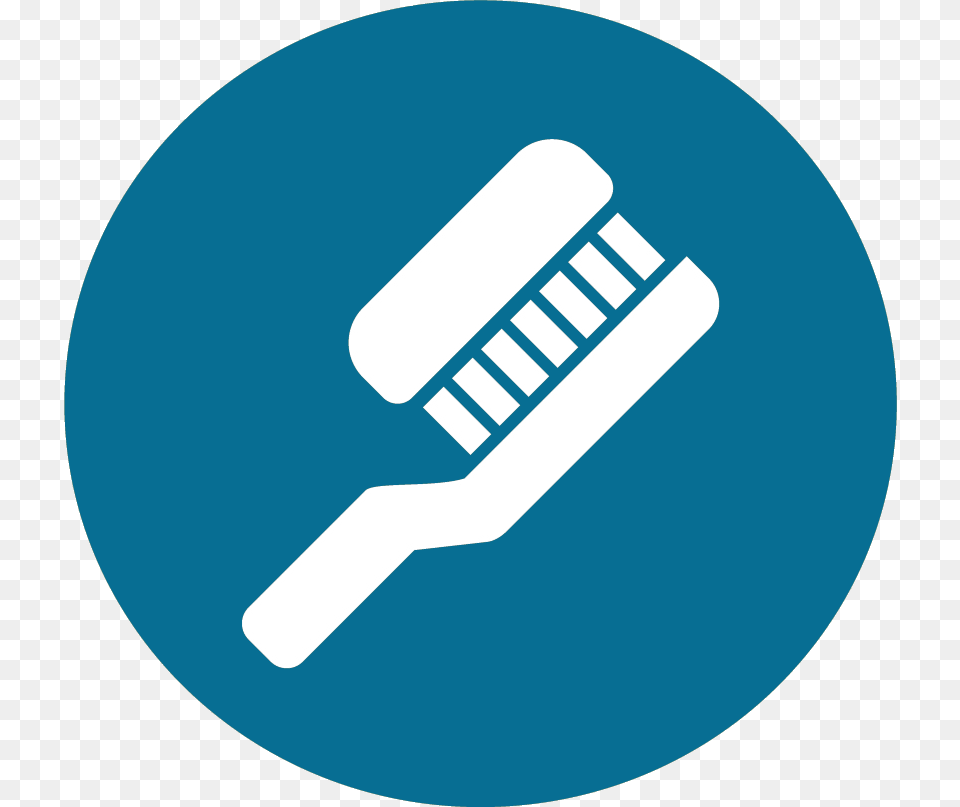 Number 2 Blue Circle Linkedin Circle Icon, Brush, Device, Tool, Toothbrush Free Png Download