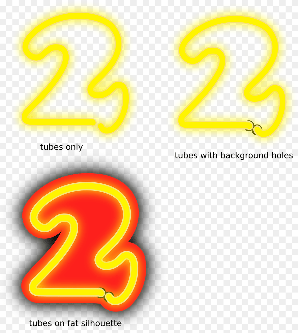 Number 2 Neon, Symbol, Text, Light Free Png