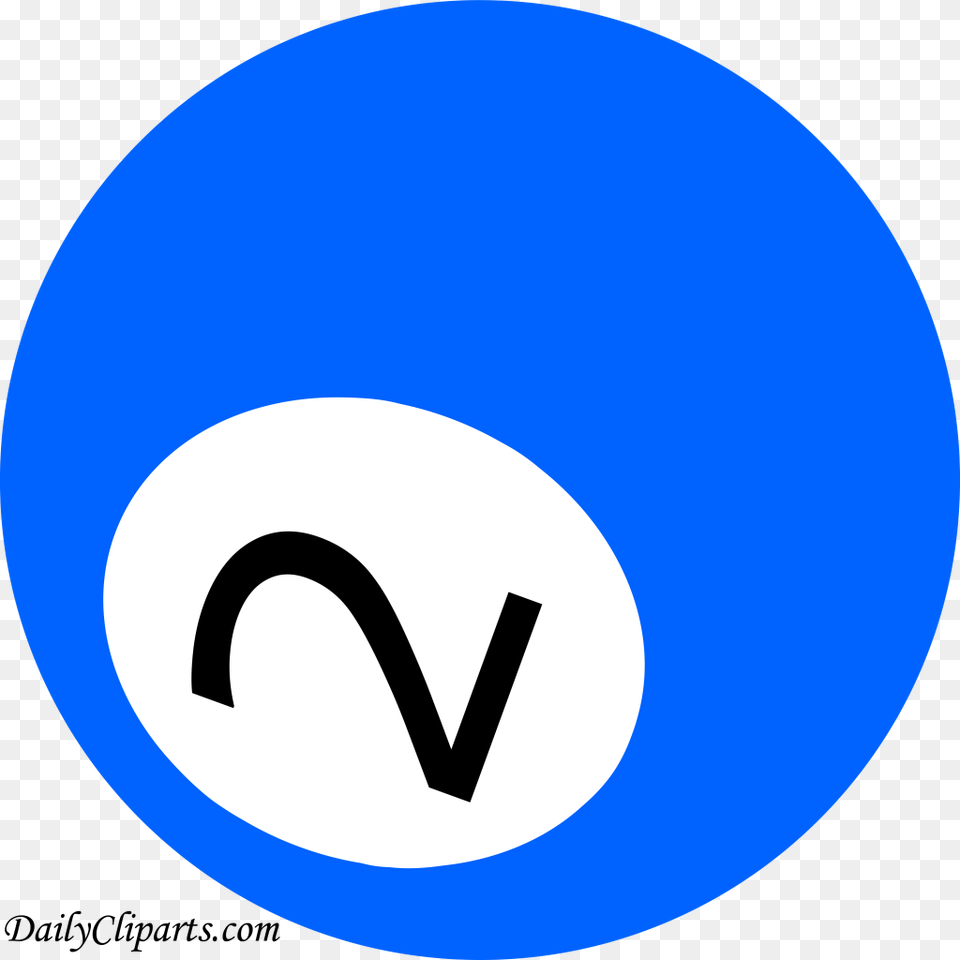 Number 2 Pool Ball Blue Color Clipart Icon Circle, Sign, Symbol, Disk, Logo Png Image