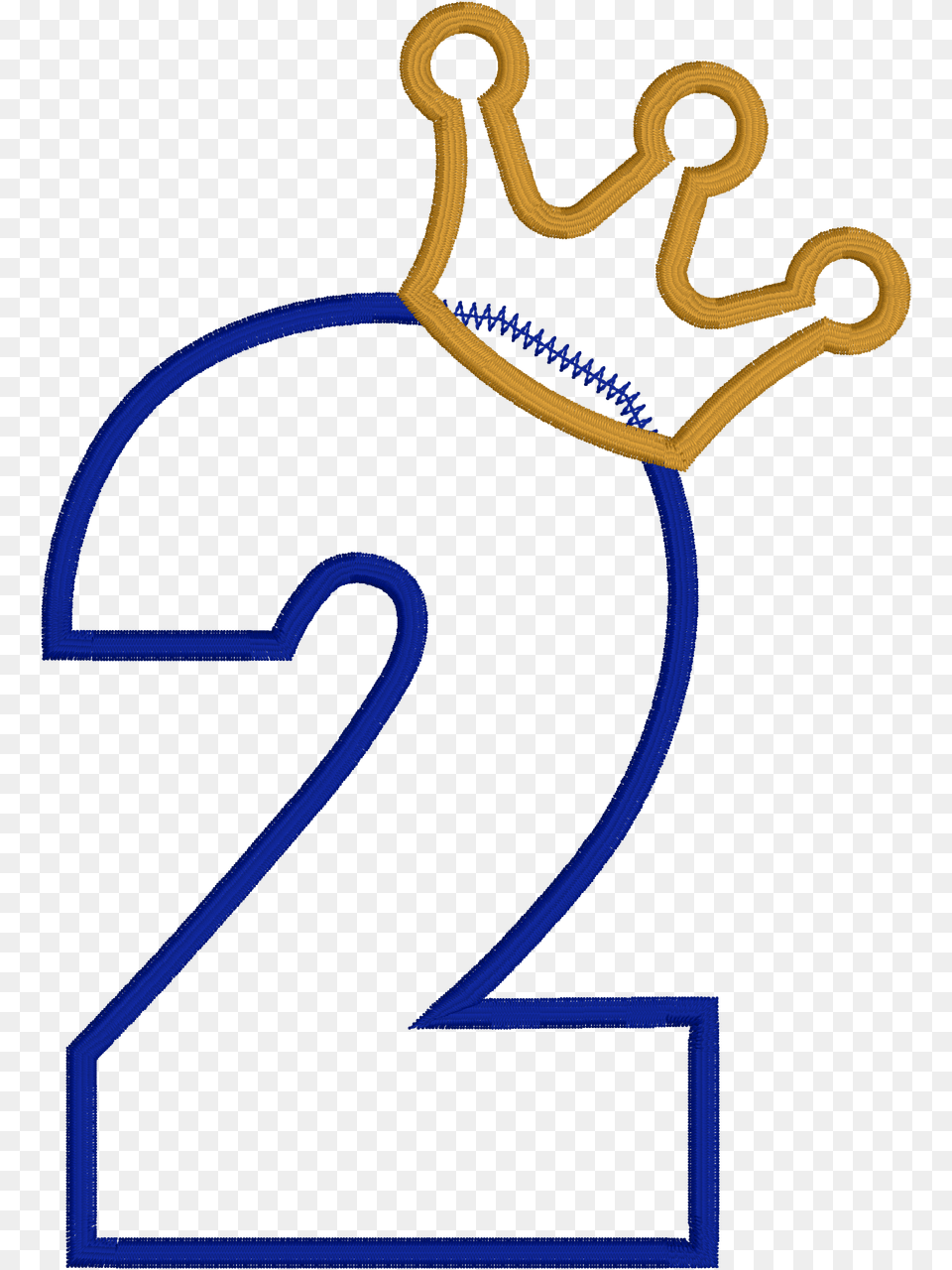 Number 2 With Crown, Symbol, Text Free Png Download