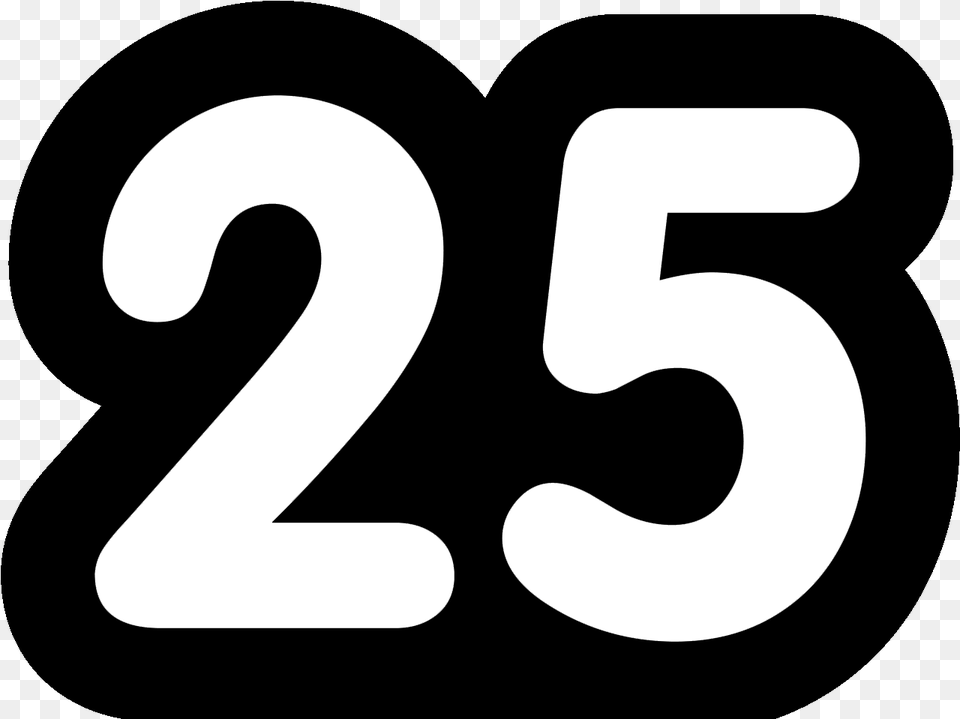 Number 25, Symbol, Text Free Png