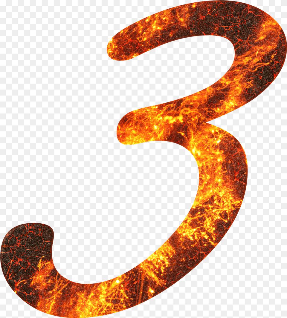 Number 3 Fire Number 3 Fire, Nature, Night, Outdoors, Electronics Png