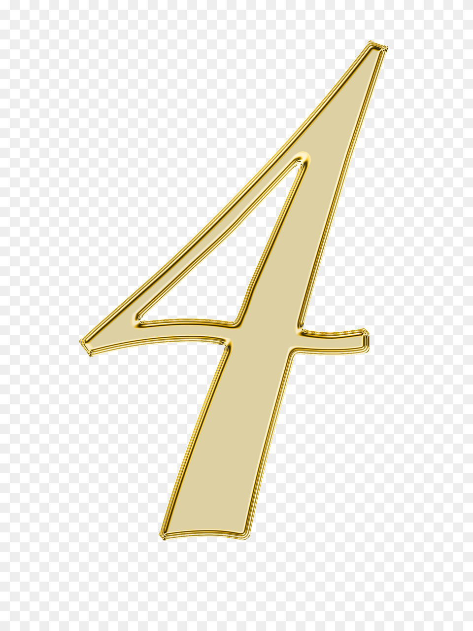 Number 4 Golden, Symbol, Text, Logo Png