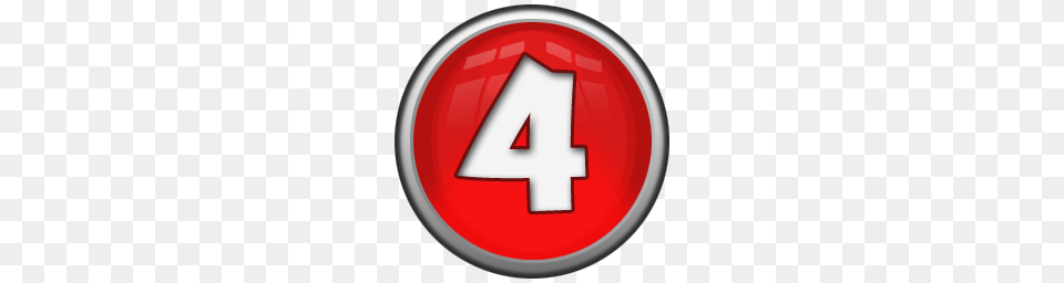 Number 4 Icon, Sign, Symbol, First Aid, Text Free Png