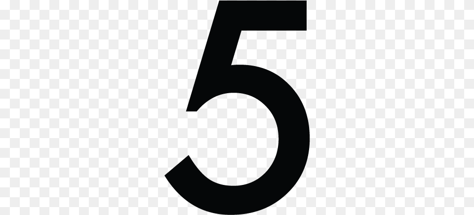 Number 5 5 With No Background, Symbol, Text, Astronomy, Moon Free Png Download