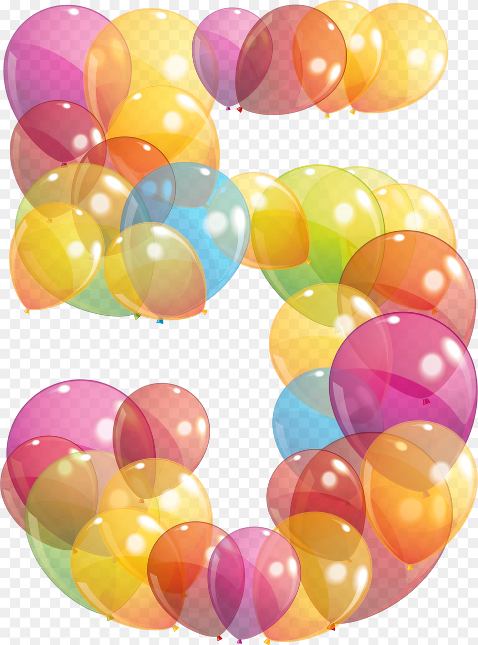 Number 5 Balloons Download Number Balloons, Balloon, Candle Png Image