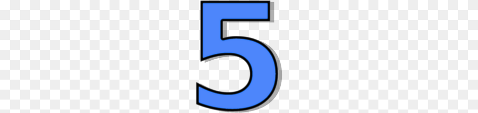 Number 5 Blue T, Symbol, Text Free Png Download