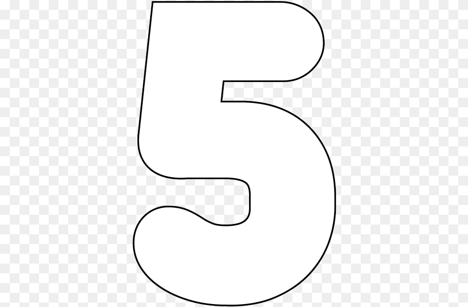 Number 5 Bubble Letter, Symbol, Text Free Png Download