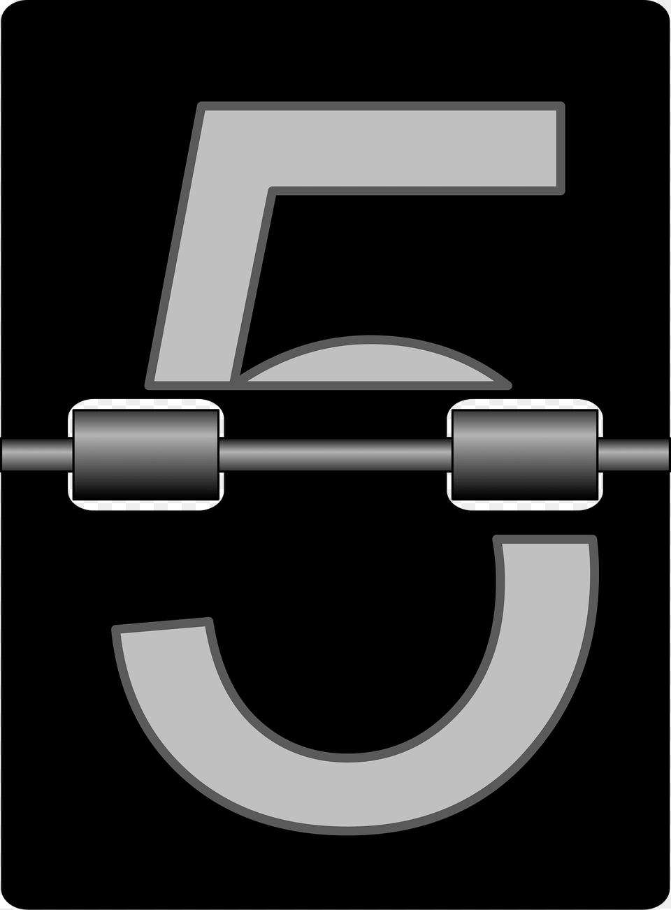 Number 5 Clipart, Symbol, Text Png