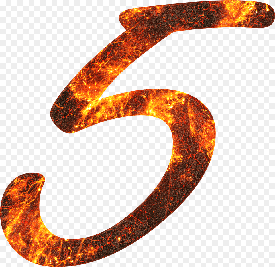 Number 5 Fire On Pixabay Number 5 On Fire, Nature, Night, Outdoors, Text Free Png Download