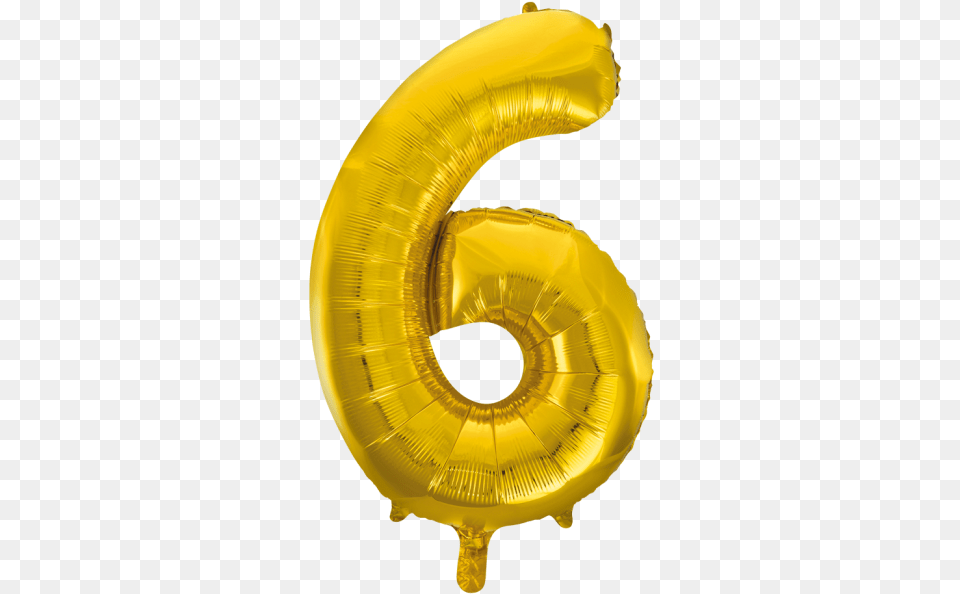 Number 6 Balloons Gold Clothing, Lifejacket, Vest, Balloon Free Transparent Png