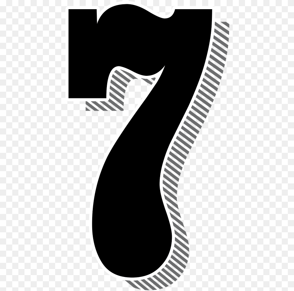 Number 7 Drop Shadow, Symbol, Text, Smoke Pipe Free Transparent Png