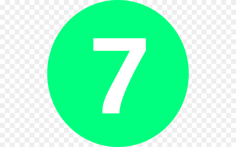 Number 7 In A Circle, Symbol, Text, Disk Free Transparent Png