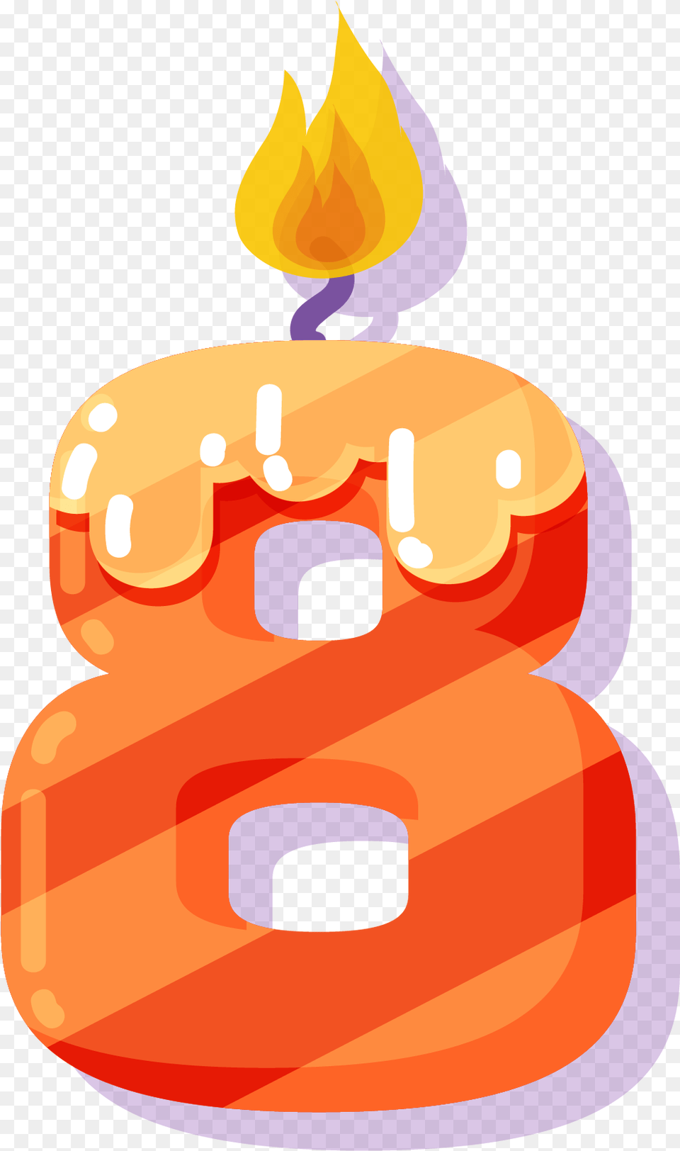 Number 8 Birthday, Text, Birthday Cake, Cake, Cream Png