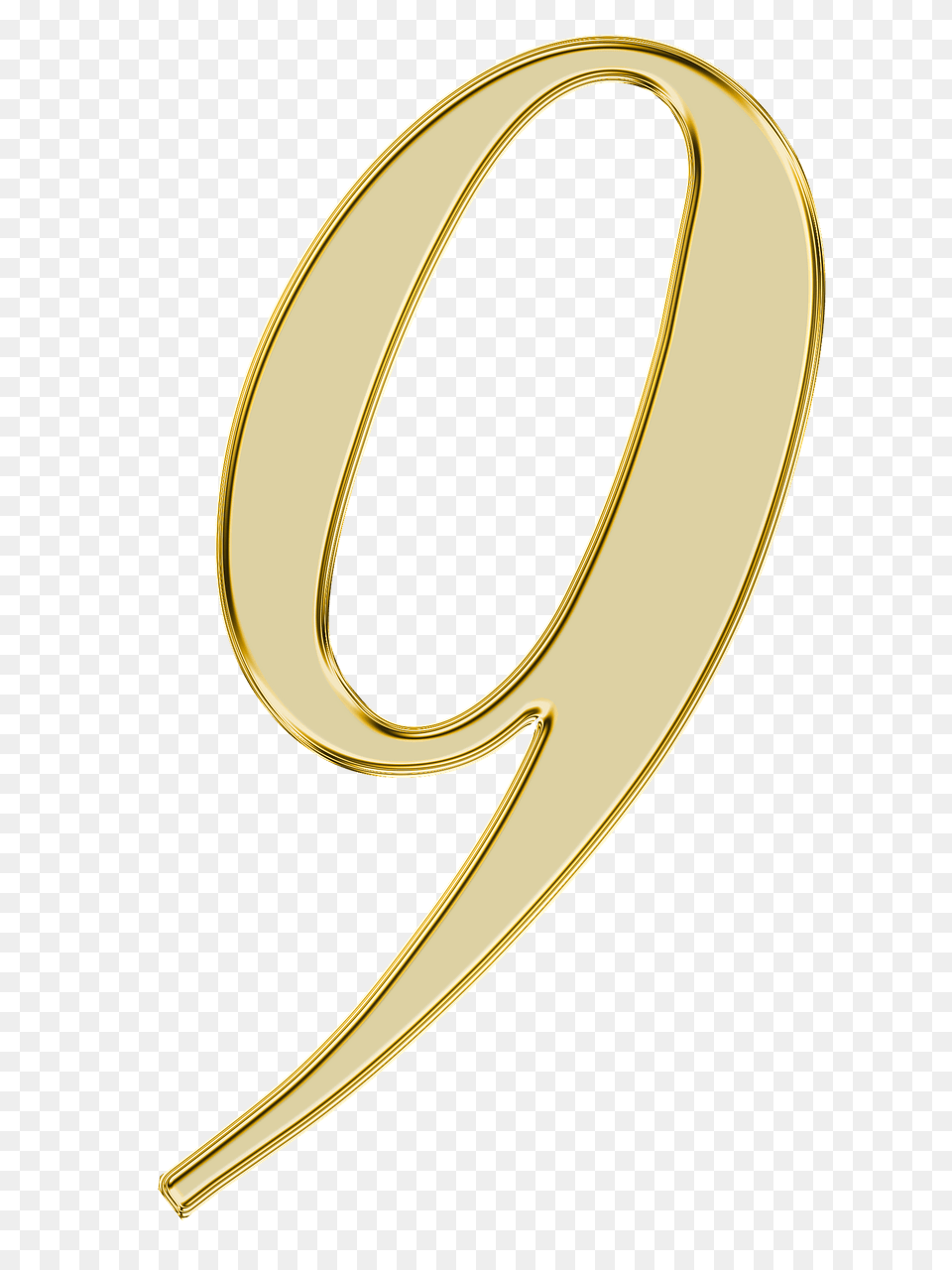 Number 9 Golden, Gold, Text, Accessories, Smoke Pipe Free Png Download