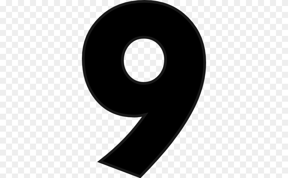 Number 9 Nine Clipart, Symbol, Text, Astronomy, Moon Free Png