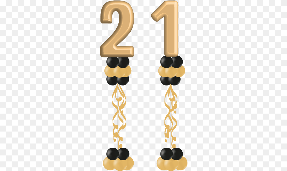 Number Balloon Pillars Earrings, Accessories, Earring, Jewelry, Text Free Transparent Png
