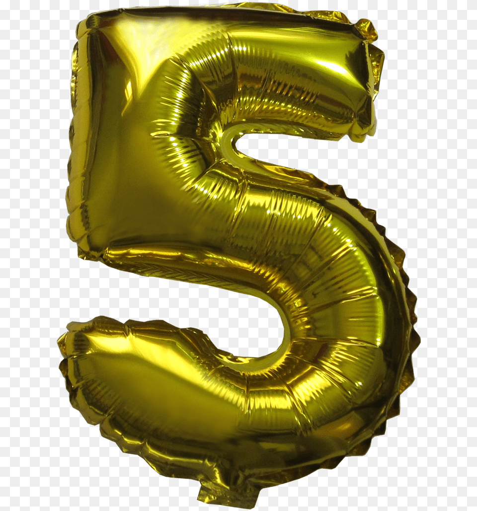 Number Balloons Number 5 Balloon, Symbol, Text, Aluminium Png Image