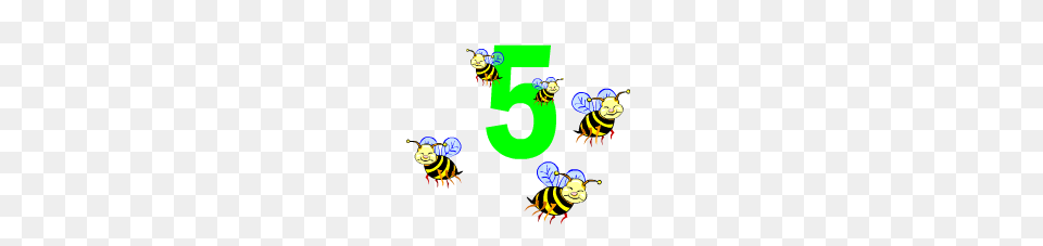 Number Clip Art, Animal, Bee, Insect, Invertebrate Free Png Download