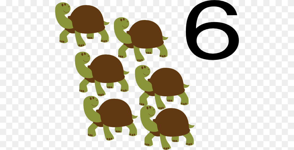 Number Cliparts Clip Art, Animal, Reptile, Sea Life, Tortoise Free Png Download