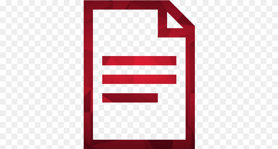 Number Document Icon, Maroon Free Png