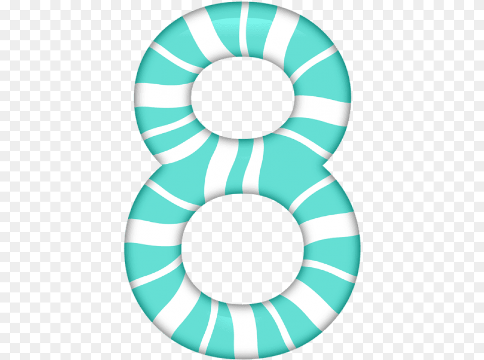 Number Eight Candy Style Images Transparent, Symbol, Text, Turquoise Png
