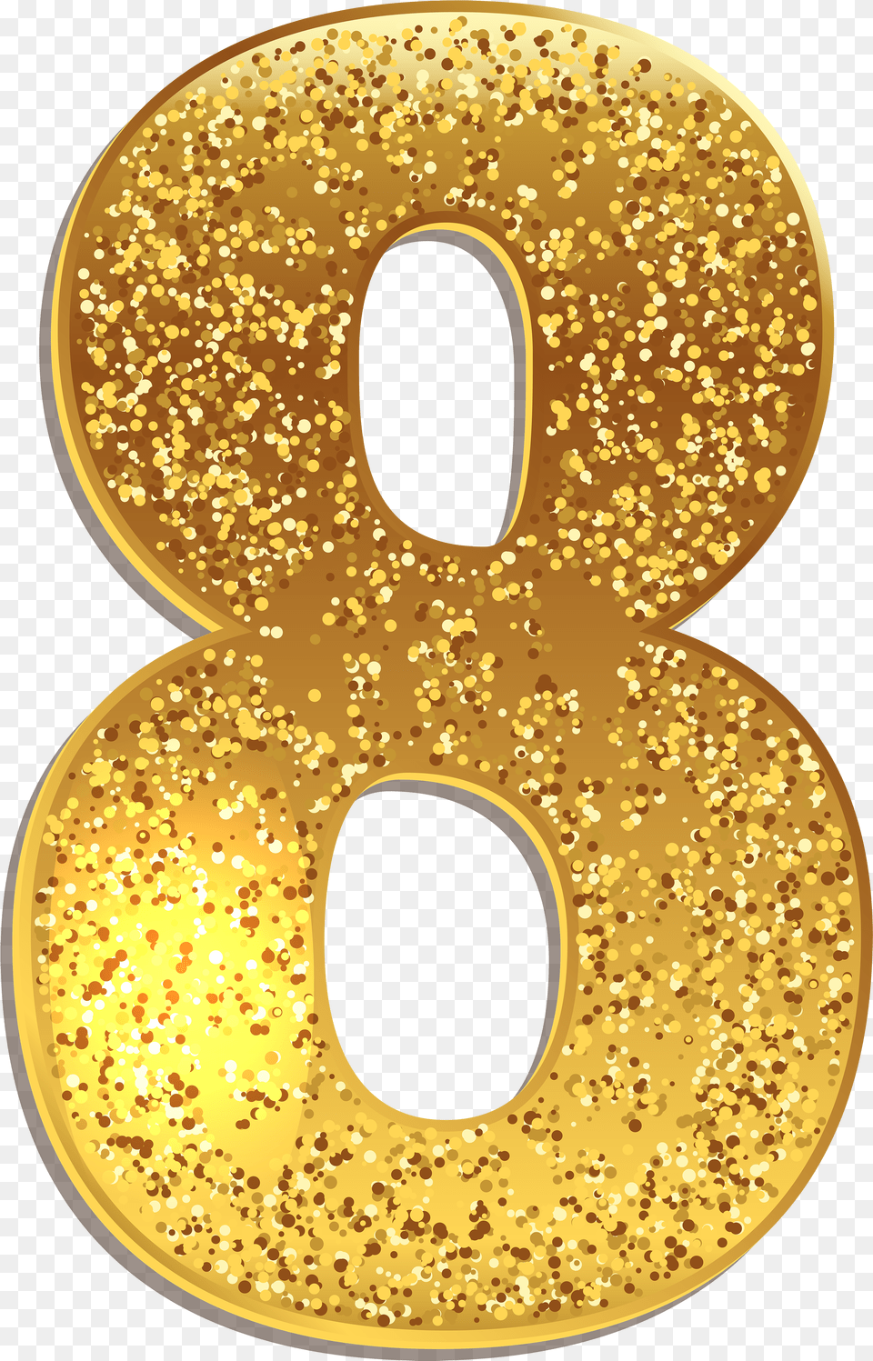 Number Eight Gold Shining Clip Art Gold Number 8 Transparent Background, Wheel, Machine, Adult, Person Free Png Download