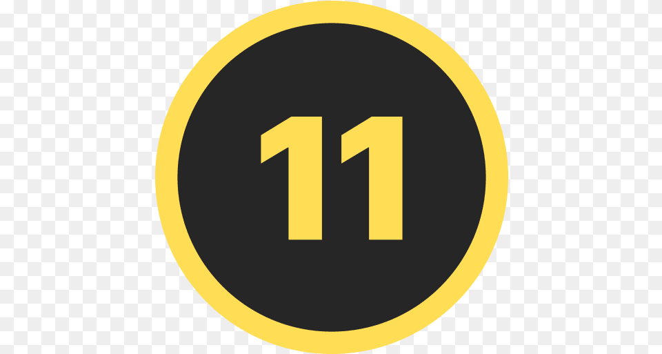 Number Eleven Round Icon And Svg Dot, Logo, Symbol, Sign, Disk Png