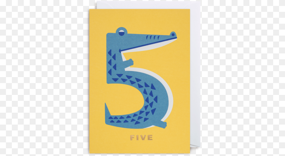 Number Five Crocodile Greeting Card Lagom Number Five Crocodile Greeting Card, Electronics, Hardware, Text Free Transparent Png