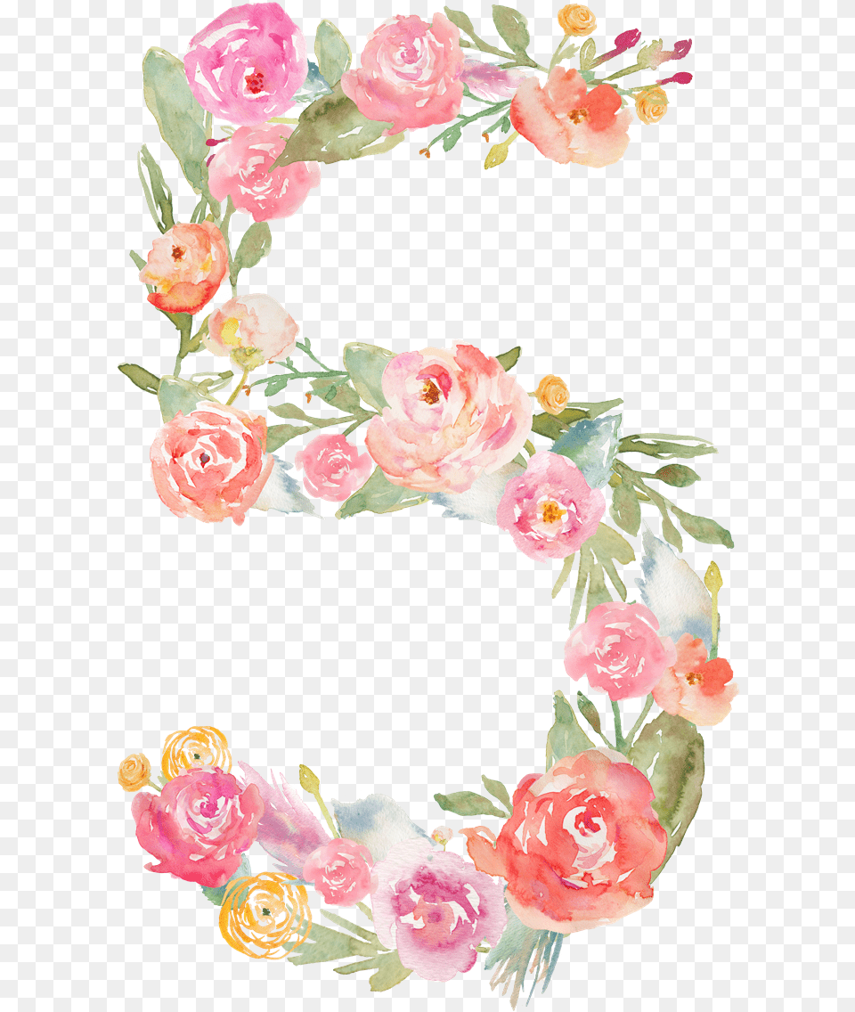 Number Flower Pink Numbers Flowers Freetoedit Numbers Flowers, Art, Floral Design, Graphics, Pattern Free Png Download